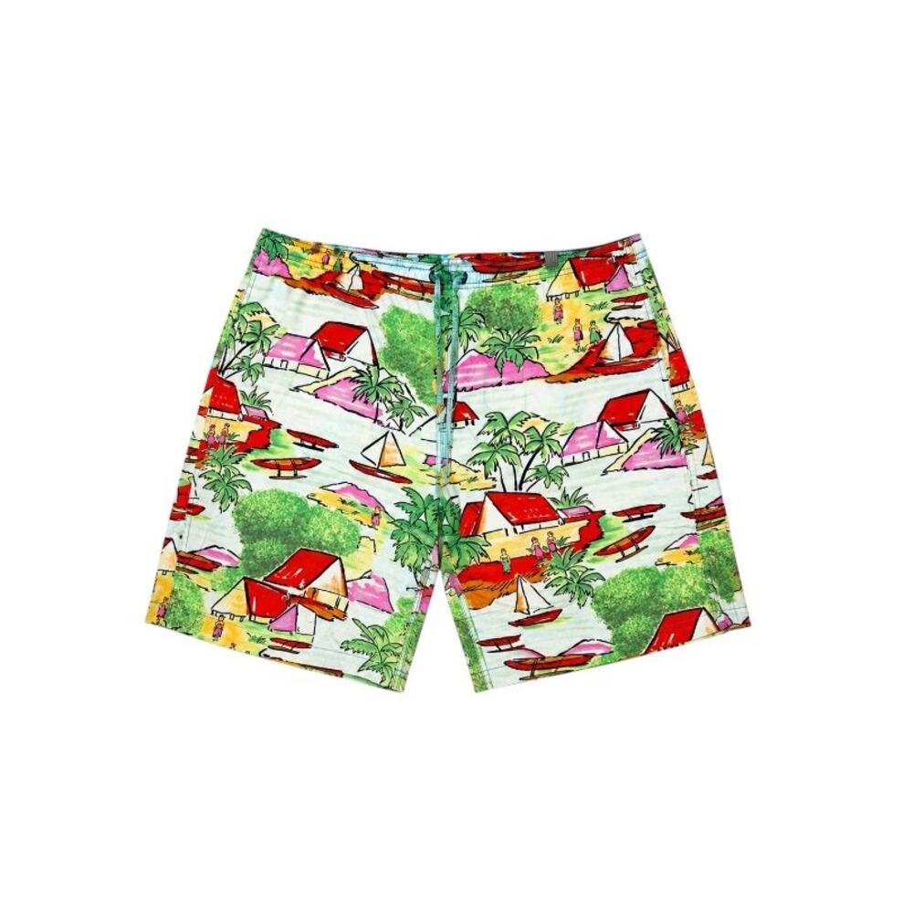 Vintage Gottex Men's L Tropical Island Swim Trunks